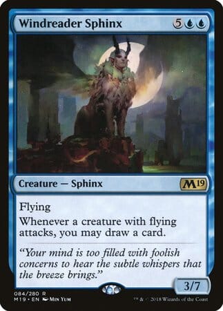 Windreader Sphinx [Core Set 2019] MTG Single Magic: The Gathering  | Multizone: Comics And Games