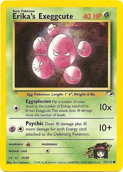 Erika's Exeggcute (77/132) [Gym Heroes Unlimited] Pokemon Single Pokémon  | Multizone: Comics And Games