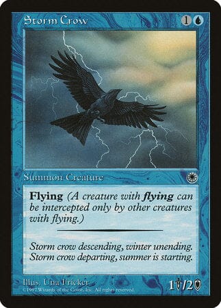 Storm Crow (Reminder Text) [Portal Demo Game] MTG Single Magic: The Gathering  | Multizone: Comics And Games