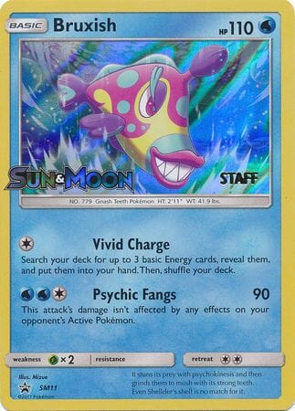 Bruxish (SM11) (Staff Prerelease Promo) [Sun & Moon: Black Star Promos] Pokemon Single Pokémon  | Multizone: Comics And Games