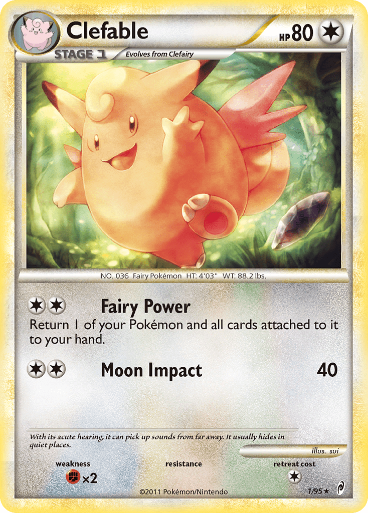 Clefable (1/95) [HeartGold & SoulSilver: Call of Legends] Pokemon Single Pokémon  | Multizone: Comics And Games