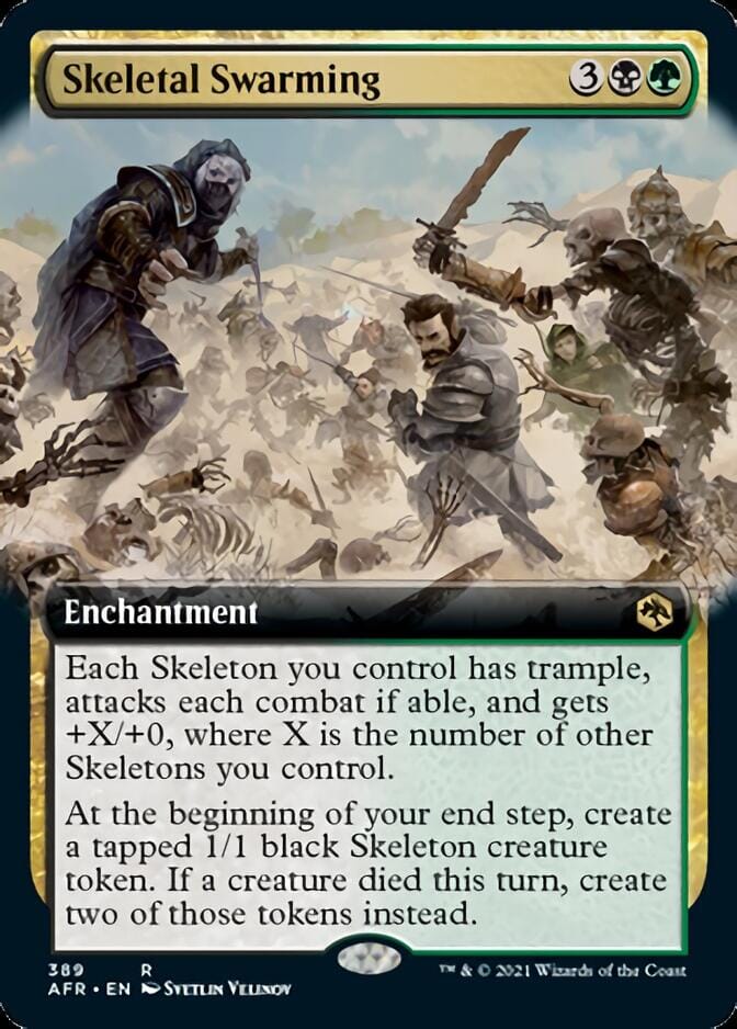 Skeletal Swarming (Extended) [Dungeons & Dragons: Adventures in the Forgotten Realms] MTG Single Magic: The Gathering  | Multizone: Comics And Games