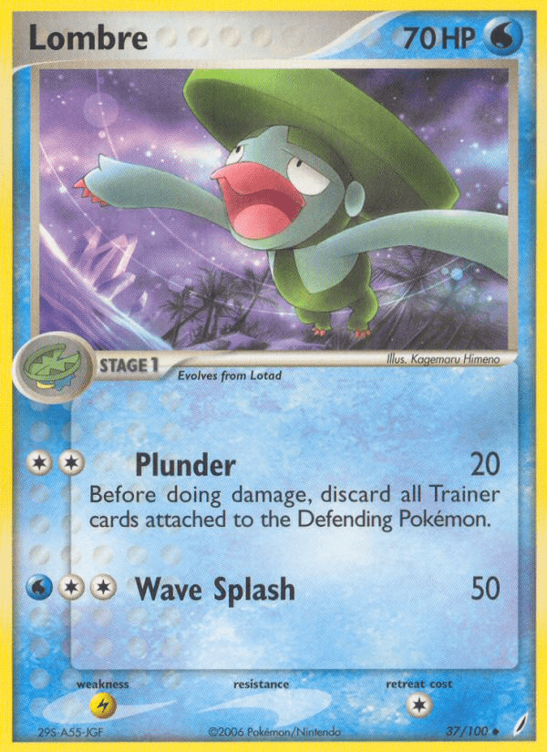 Lombre (37/100) [EX: Crystal Guardians] Pokemon Single Pokémon  | Multizone: Comics And Games