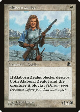 Alaborn Zealot [Portal Second Age] MTG Single Magic: The Gathering  | Multizone: Comics And Games