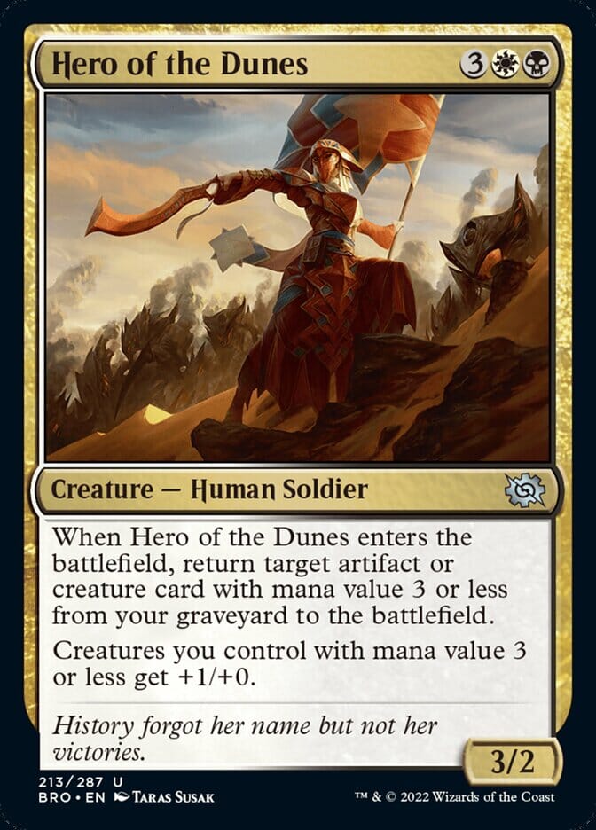 Hero of the Dunes [The Brothers' War] MTG Single Magic: The Gathering  | Multizone: Comics And Games