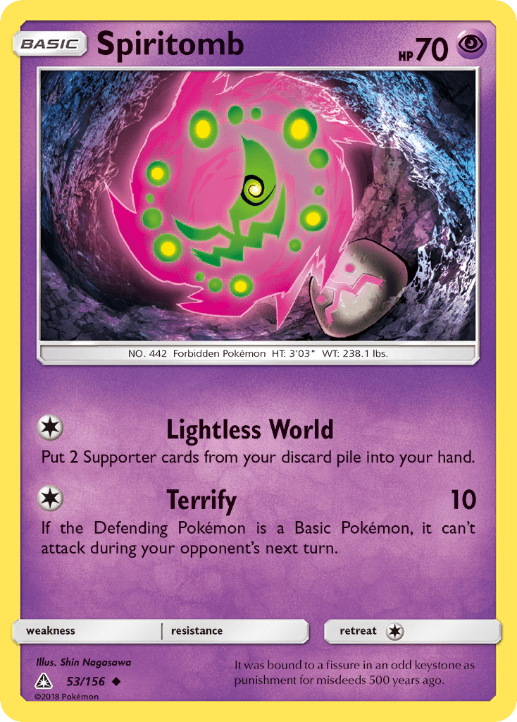 Spiritomb (53/156) [Sun & Moon: Ultra Prism] Pokemon Single Pokémon  | Multizone: Comics And Games