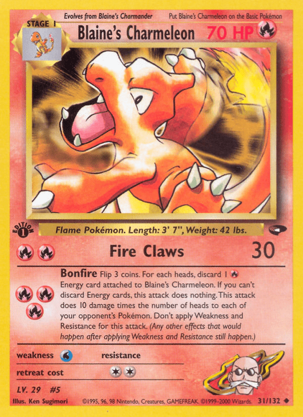 Blaine's Charmeleon (31/132) [Gym Challenge 1st Edition] Pokemon Single Pokémon  | Multizone: Comics And Games