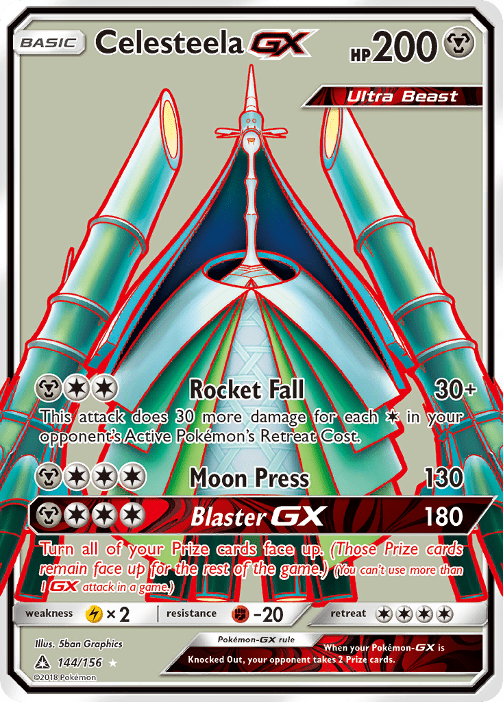 Celesteela GX (144/156) [Sun & Moon: Ultra Prism] Pokemon Single Pokémon  | Multizone: Comics And Games