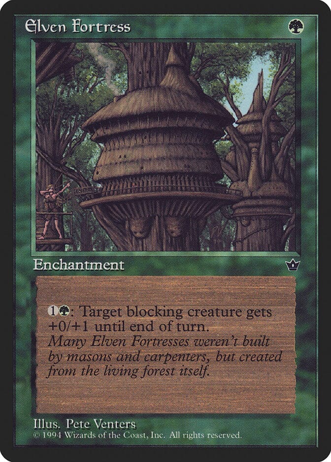 Elven Fortress (Pete Venters) [Fallen Empires] MTG Single Magic: The Gathering  | Multizone: Comics And Games
