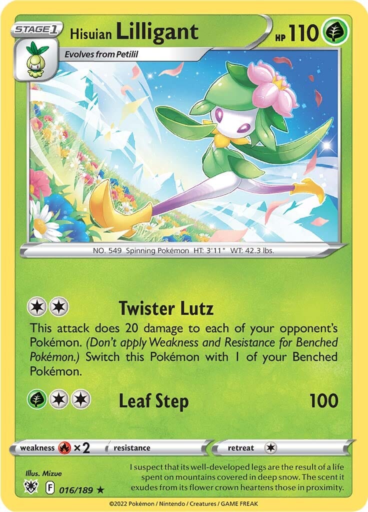 Hisuian Lilligant (016/189) [Sword & Shield: Astral Radiance] Pokemon Single Pokémon  | Multizone: Comics And Games