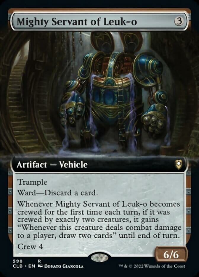 Mighty Servant of Leuk-o (Extended Art) [Commander Legends: Battle for Baldur's Gate] MTG Single Magic: The Gathering  | Multizone: Comics And Games