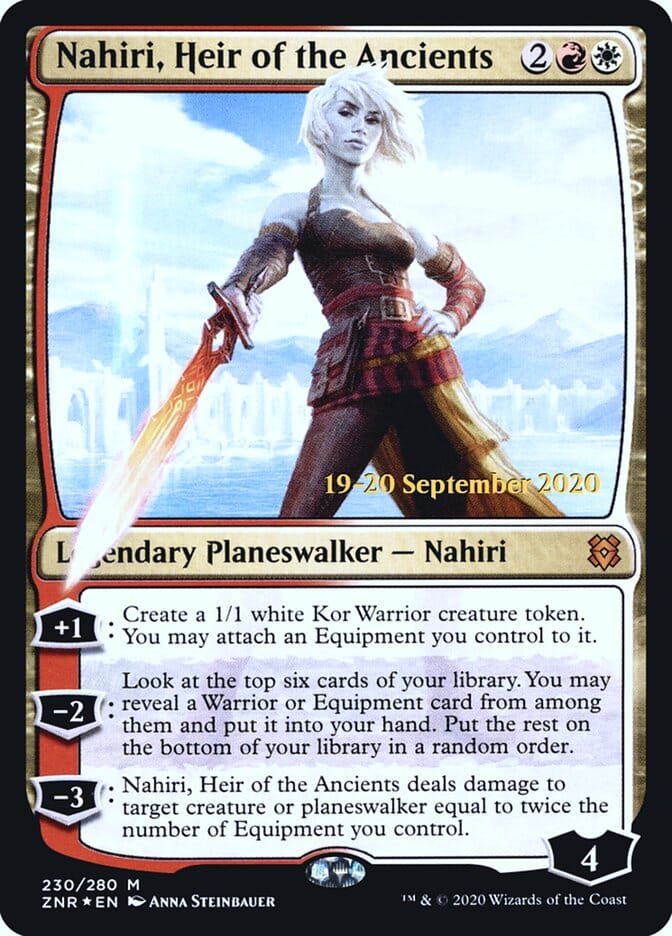 Nahiri, Heir of the Ancients [Zendikar Rising Prerelease Promos] MTG Single Magic: The Gathering  | Multizone: Comics And Games