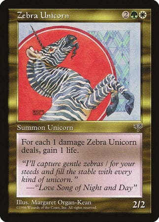 Zebra Unicorn [Mirage] MTG Single Magic: The Gathering  | Multizone: Comics And Games