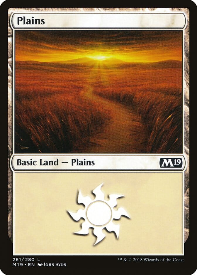 Plains (261) [Core Set 2019] MTG Single Magic: The Gathering  | Multizone: Comics And Games