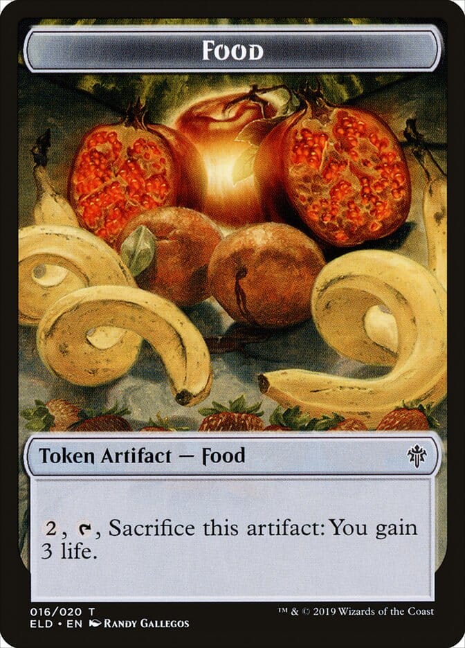 Food (016/020) [Throne of Eldraine Tokens] MTG Single Magic: The Gathering  | Multizone: Comics And Games