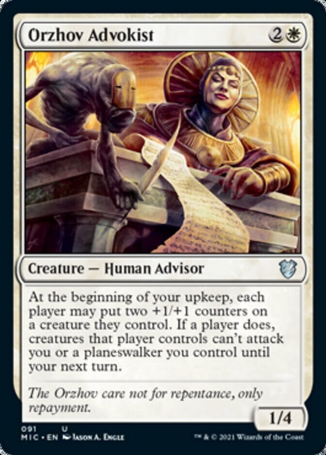 Orzhov Advokist [Innistrad: Midnight Hunt Commander] MTG Single Magic: The Gathering  | Multizone: Comics And Games