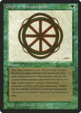 Glyph of Reincarnation [Legends] MTG Single Magic: The Gathering  | Multizone: Comics And Games