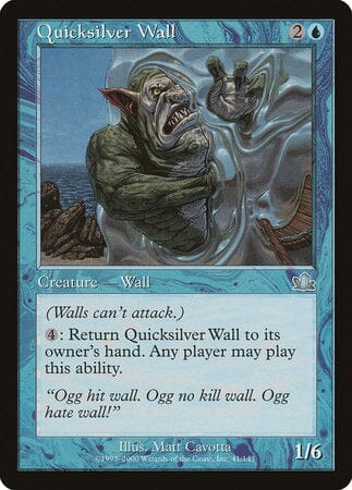 Quicksilver Wall [Prophecy] MTG Single Magic: The Gathering  | Multizone: Comics And Games