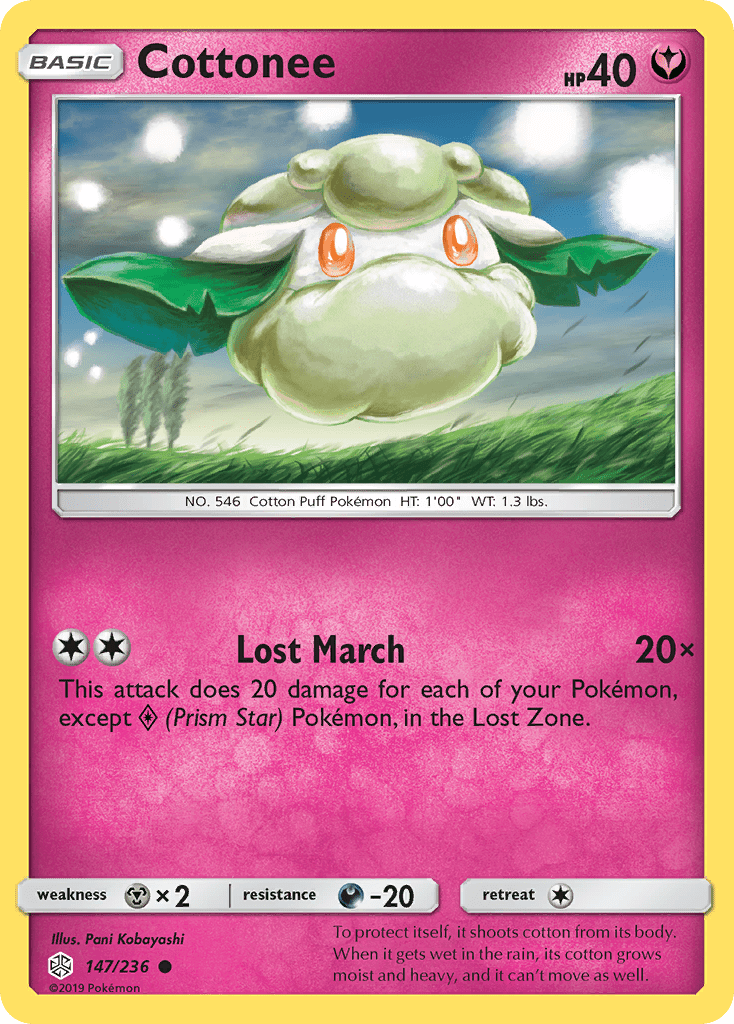 Cottonee (147/236) [Sun & Moon: Cosmic Eclipse] Pokemon Single Pokémon  | Multizone: Comics And Games