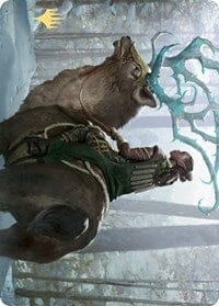 Boreal Outrider Art Card (Gold-Stamped Signature) [Kaldheim: Art Series] MTG Single Magic: The Gathering  | Multizone: Comics And Games