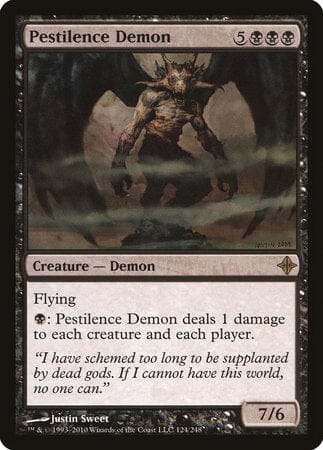 Pestilence Demon [Rise of the Eldrazi] MTG Single Magic: The Gathering  | Multizone: Comics And Games