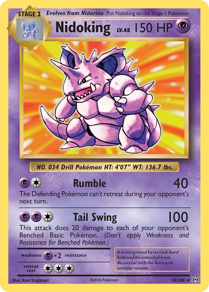 Nidoking (45/108) (Theme Deck Exclusive) [XY: Evolutions] Pokemon Single Pokémon  | Multizone: Comics And Games