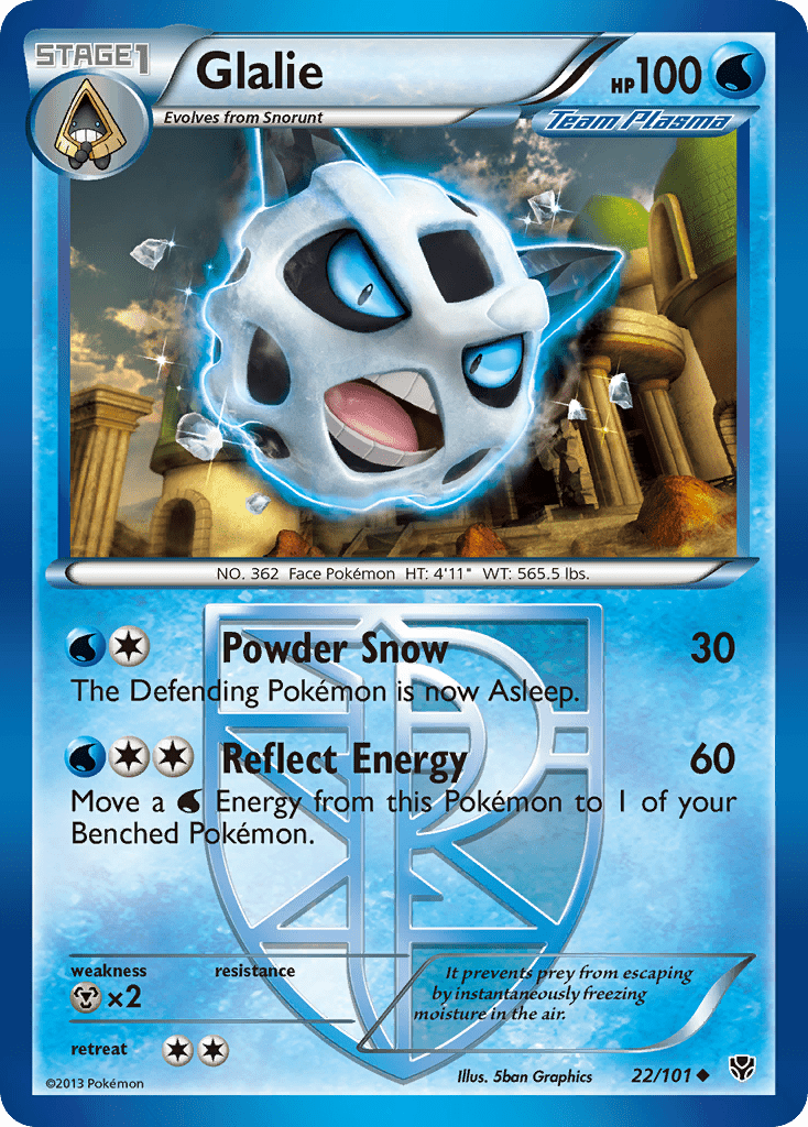 Glalie (22/101) [Black & White: Plasma Blast] Pokemon Single Pokémon  | Multizone: Comics And Games