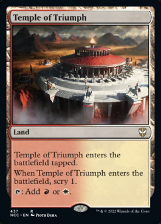 Temple of Triumph [Streets of New Capenna Commander] MTG Single Magic: The Gathering  | Multizone: Comics And Games