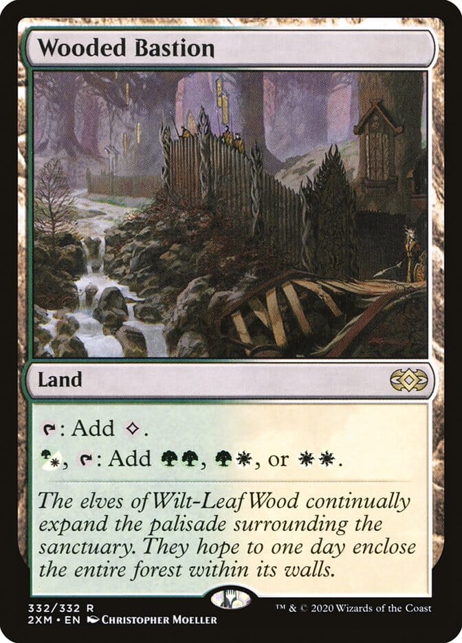 Wooded Bastion [Double Masters] MTG Single Magic: The Gathering  | Multizone: Comics And Games