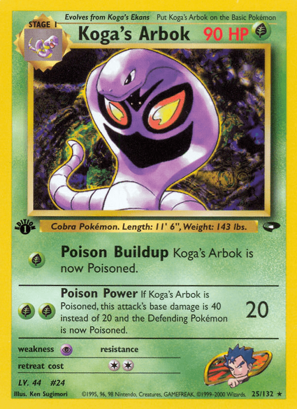 Koga's Arbok (25/132) [Gym Challenge 1st Edition] Pokemon Single Pokémon  | Multizone: Comics And Games