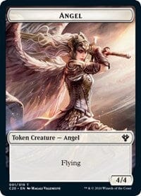 Angel // Elemental (010) Double-sided Token [Commander 2020 Tokens] MTG Single Magic: The Gathering  | Multizone: Comics And Games