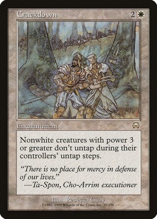 Crackdown [Mercadian Masques] MTG Single Magic: The Gathering  | Multizone: Comics And Games
