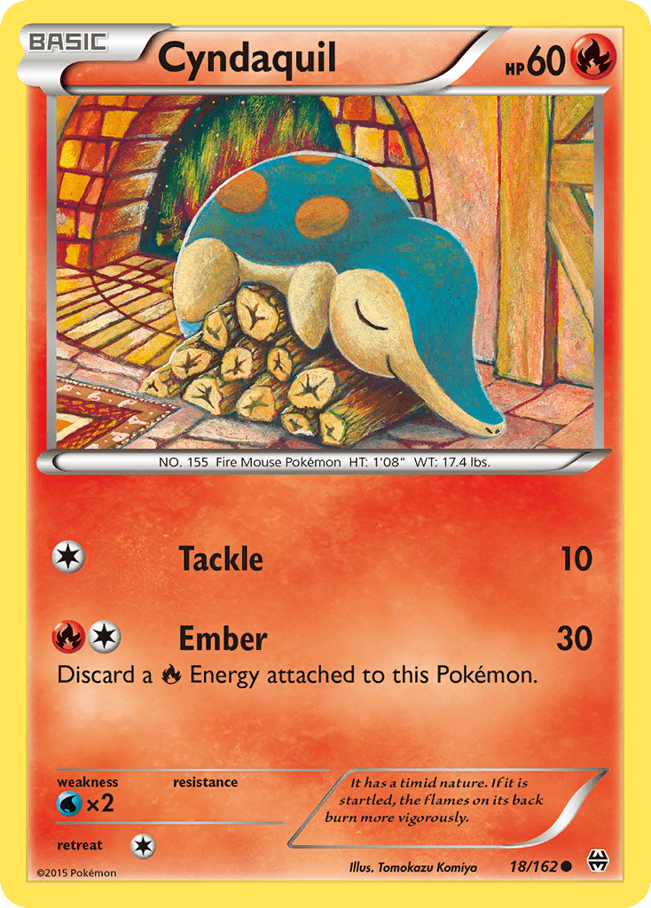 Cyndaquil (18/162) [XY: BREAKthrough] Pokemon Single Pokémon  | Multizone: Comics And Games