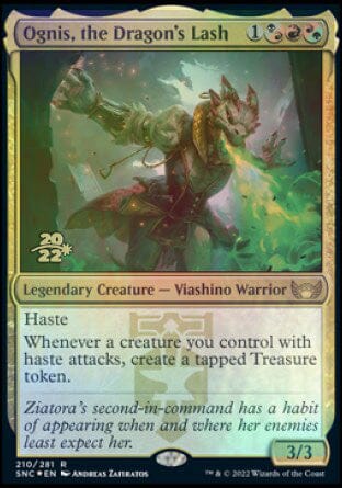 Ognis, the Dragon's Lash [Streets of New Capenna Prerelease Promos] MTG Single Magic: The Gathering  | Multizone: Comics And Games