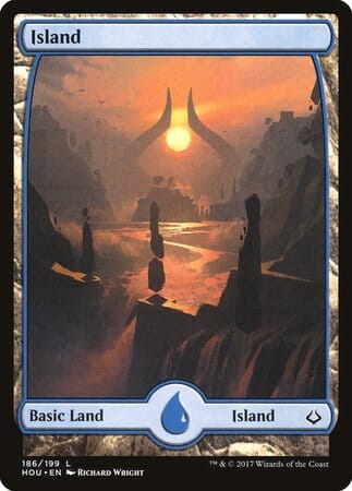 Island (186) - Full Art [Hour of Devastation] MTG Single Magic: The Gathering  | Multizone: Comics And Games