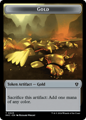 Gold // Treasure Double-Sided Token [Murders at Karlov Manor Commander Tokens] MTG Single Magic: The Gathering  | Multizone: Comics And Games