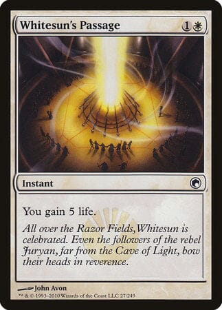 Whitesun's Passage [Scars of Mirrodin] MTG Single Magic: The Gathering  | Multizone: Comics And Games
