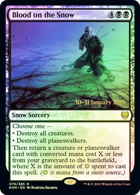Blood on the Snow [Kaldheim Prerelease Promos] MTG Single Magic: The Gathering  | Multizone: Comics And Games