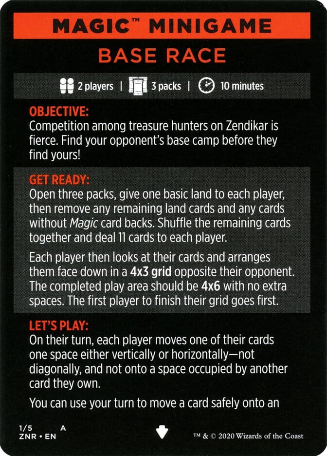 Base Race (Magic Minigame) [Zendikar Rising Minigame] MTG Single Magic: The Gathering  | Multizone: Comics And Games