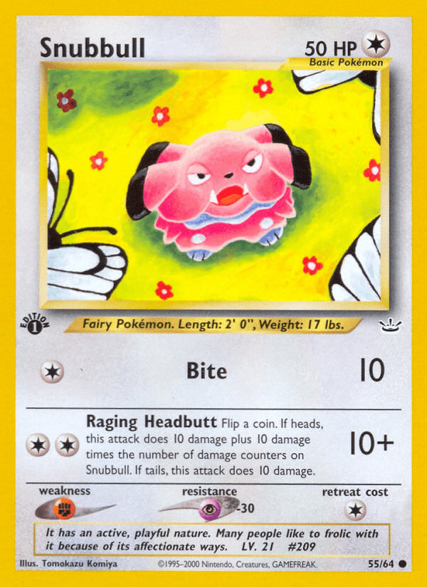 Snubbull (55/64) [Neo Revelation 1st Edition] Pokemon Single Pokémon  | Multizone: Comics And Games