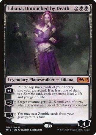 Liliana, Untouched by Death [Core Set 2019] MTG Single Magic: The Gathering  | Multizone: Comics And Games