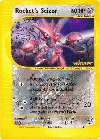 Rocket's Scizor (4) (Jumbo Card) [Best of Promos] Pokemon Single Pokémon  | Multizone: Comics And Games
