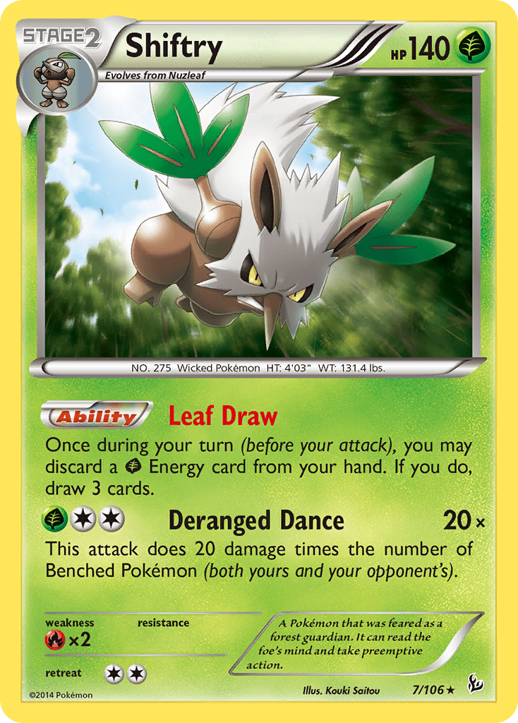 Shiftry (7/106) [XY: Flashfire] Pokemon Single Pokémon  | Multizone: Comics And Games