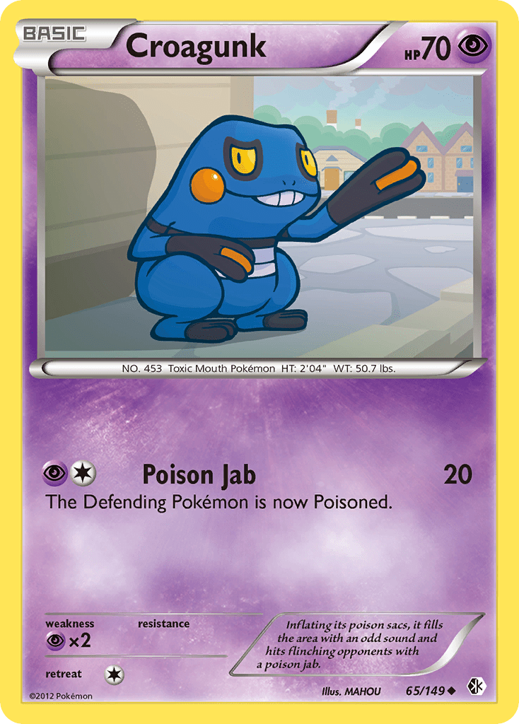 Croagunk (65/149) [Black & White: Boundaries Crossed] Pokemon Single Pokémon  | Multizone: Comics And Games