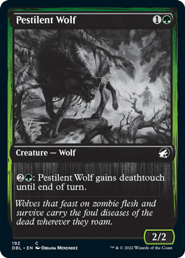 Pestilent Wolf [Innistrad: Double Feature] MTG Single Magic: The Gathering  | Multizone: Comics And Games