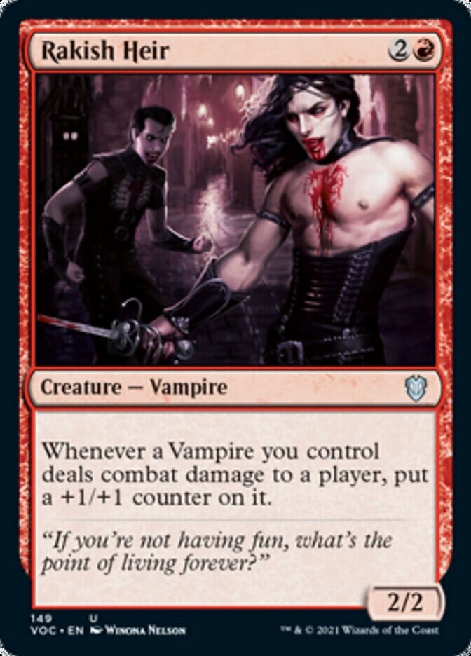 Rakish Heir [Innistrad: Crimson Vow Commander] MTG Single Magic: The Gathering  | Multizone: Comics And Games