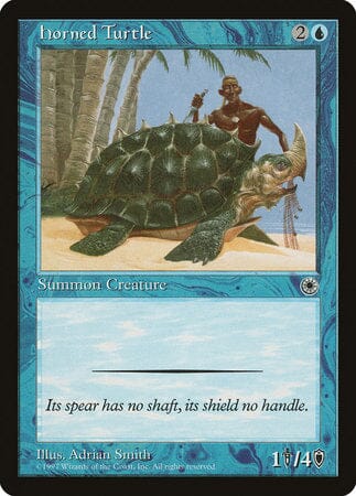 Horned Turtle [Portal] MTG Single Magic: The Gathering  | Multizone: Comics And Games