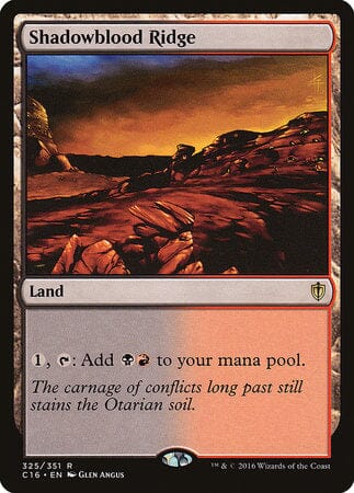 Shadowblood Ridge [Commander 2016] MTG Single Magic: The Gathering  | Multizone: Comics And Games