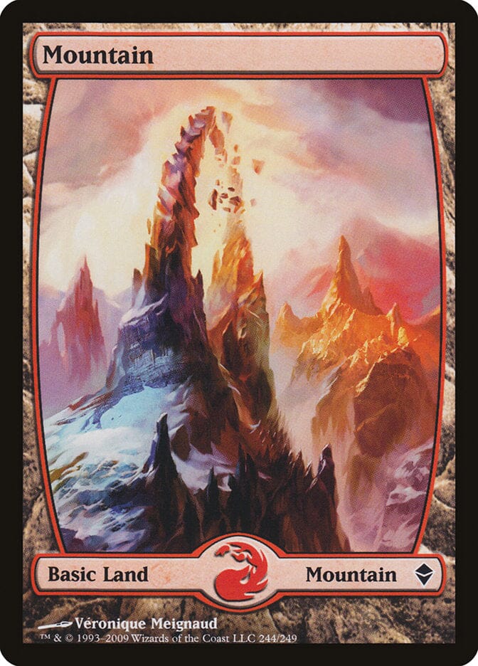 Mountain (244) [Zendikar] MTG Single Magic: The Gathering  | Multizone: Comics And Games