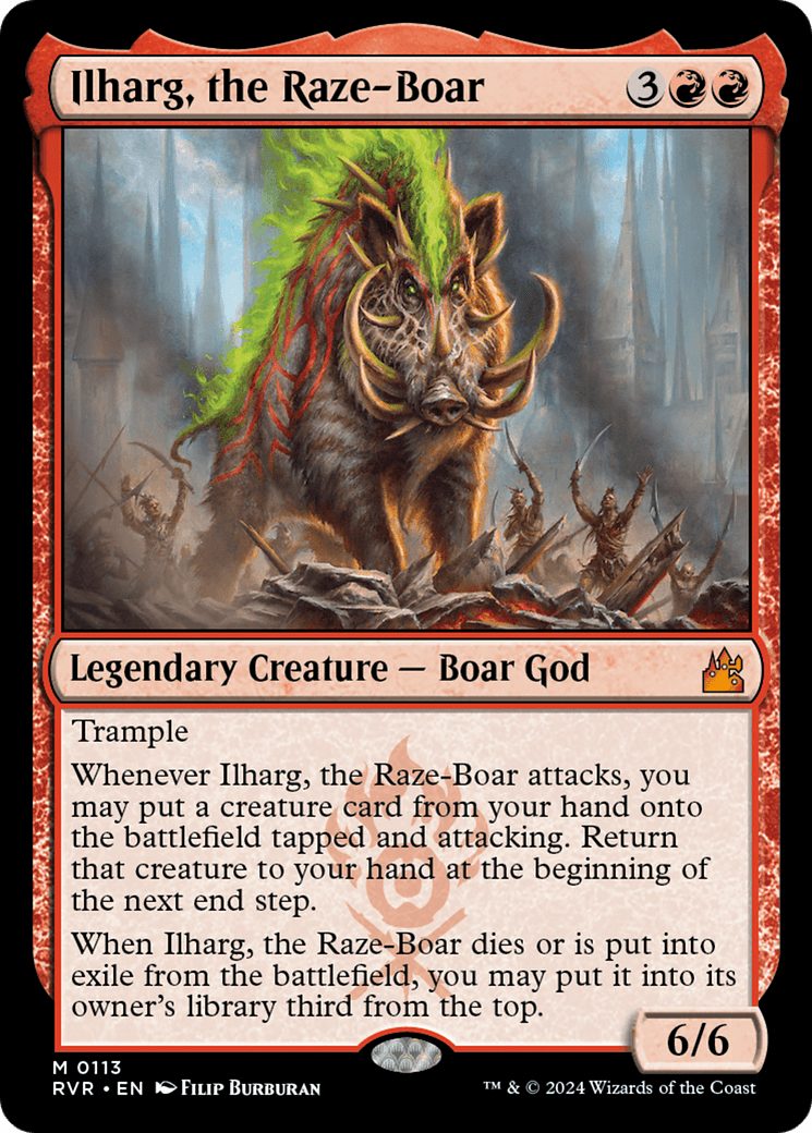 Ilharg, the Raze-Boar [Ravnica Remastered] MTG Single Magic: The Gathering  | Multizone: Comics And Games